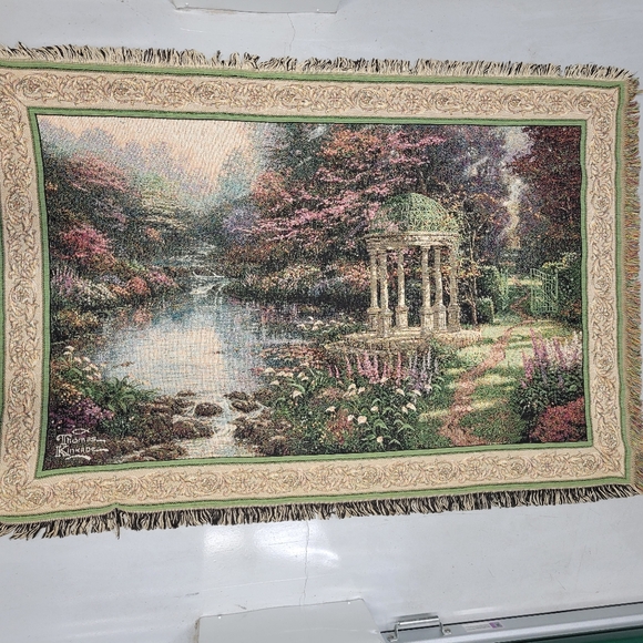 Thomas Kincade Throw/Tapestry." Pointer Of Light",  42 X 64 Inches - Picture 1 of 5